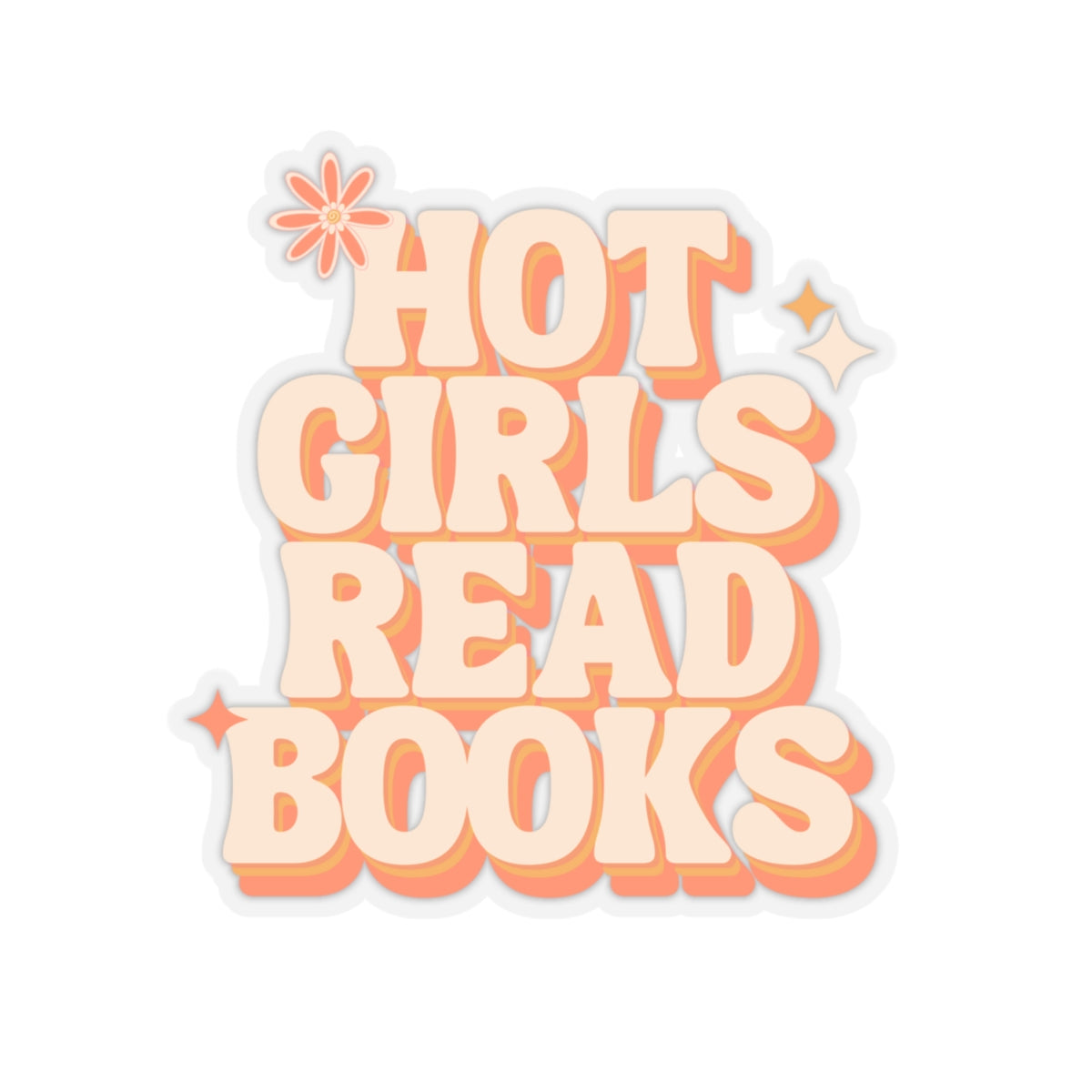 Hot Girls Read Books - Stickers