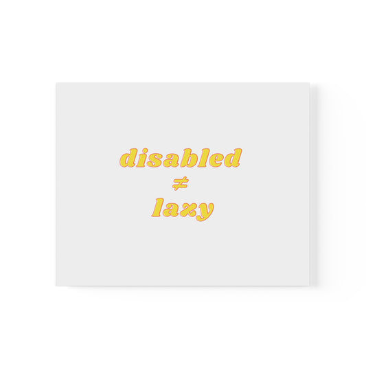 Disabled ≠ Lazy - Poster