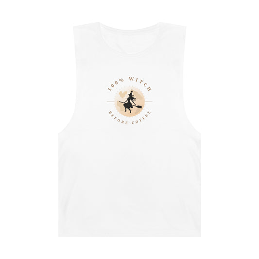 100% Witch Before Coffee - Unisex Gym Tank