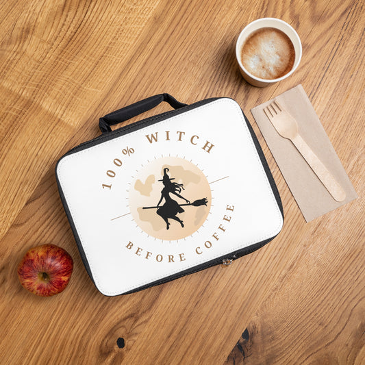100% Witchy Before Coffee - Lunch Bag