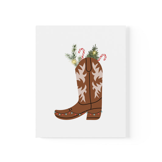 Christmas Country Boot - Poster