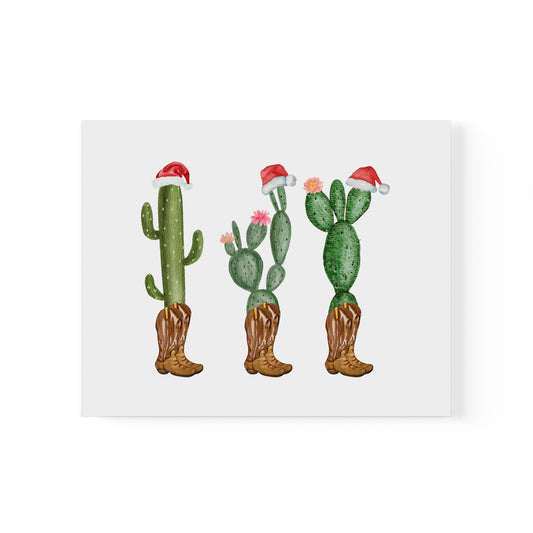 Country Cactus Christmas - Poster