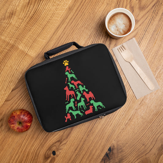 Christmas Tree Dog - Lunch Bag