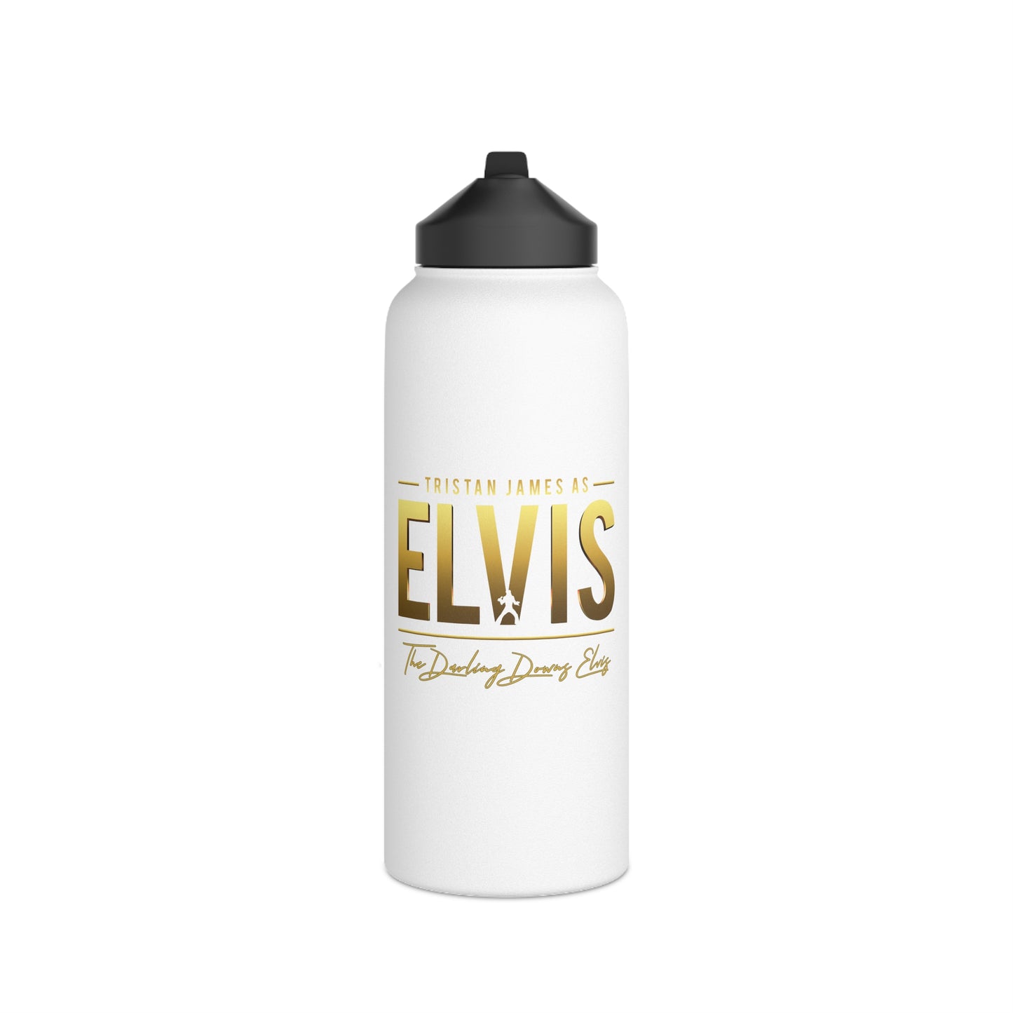 Tristan James As Elvis - Stainless Steel Water Bottle