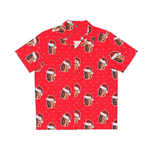 Custom Christmas Hawaiian Shirt - Your Face!