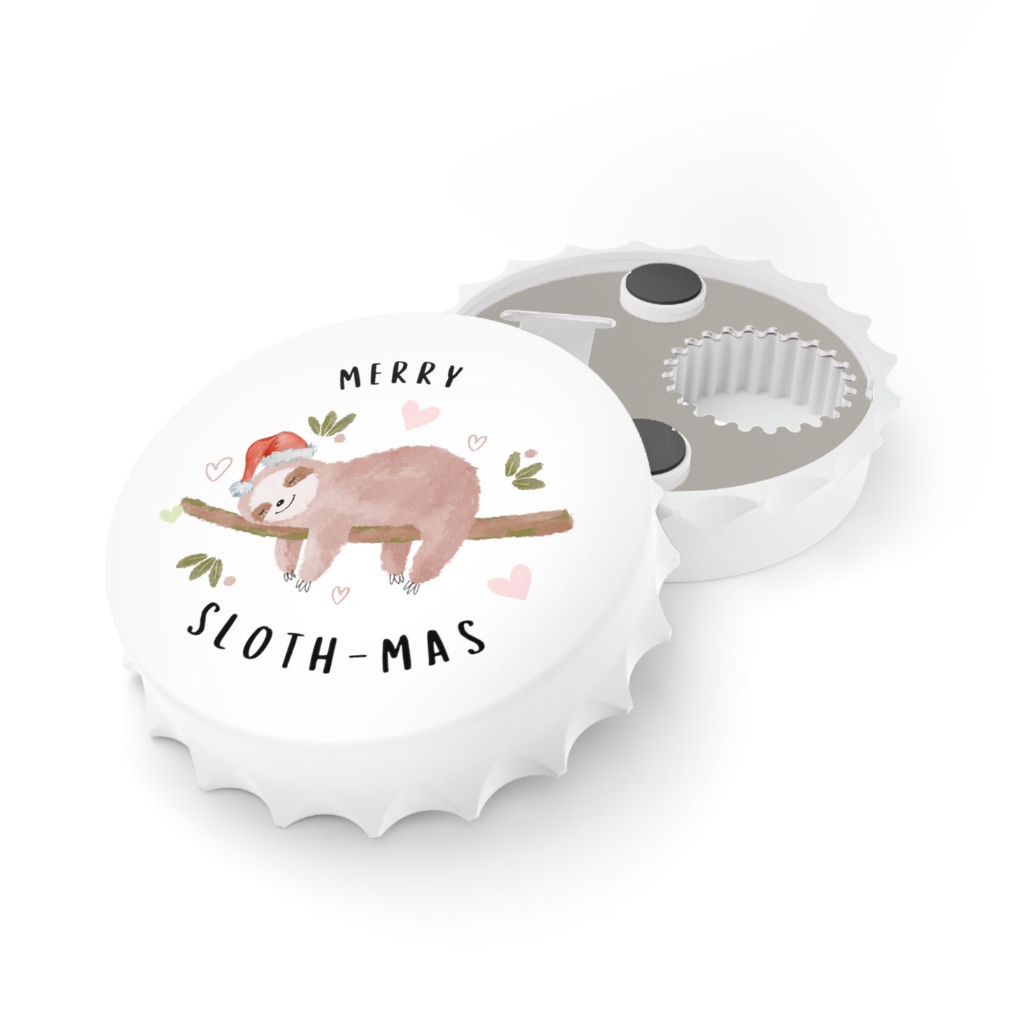 Magnetic Bottle Opener - Merry Sloth-mas