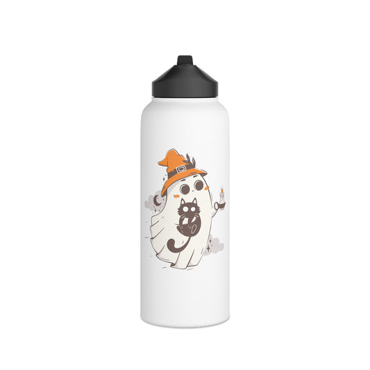 Cute Ghost - Stainless Steel Water Bottle