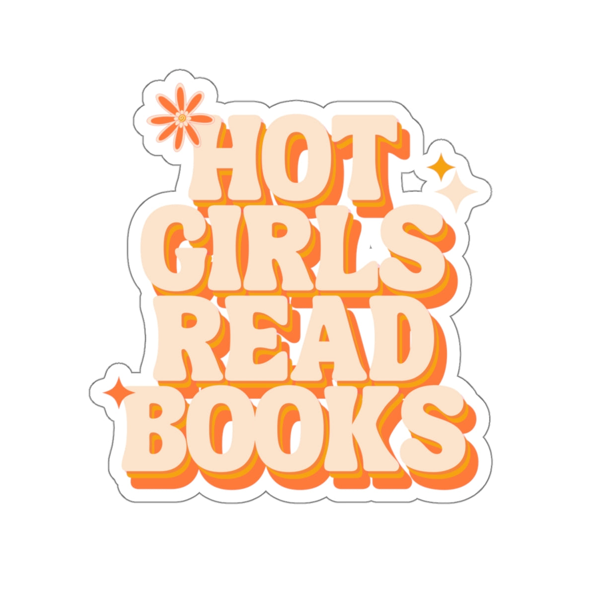 Hot Girls Read Books - Stickers
