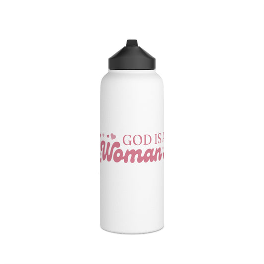God Is A Woman - Stainless Steel Water Bottle