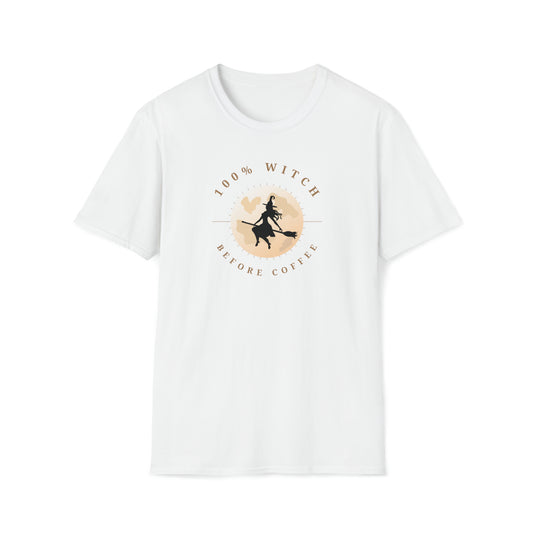 100% Witch Before Coffee - T-Shirt